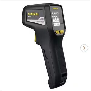 General Tools 10:1 Infrared Thermometer with Multi-Spot Laser Targeting